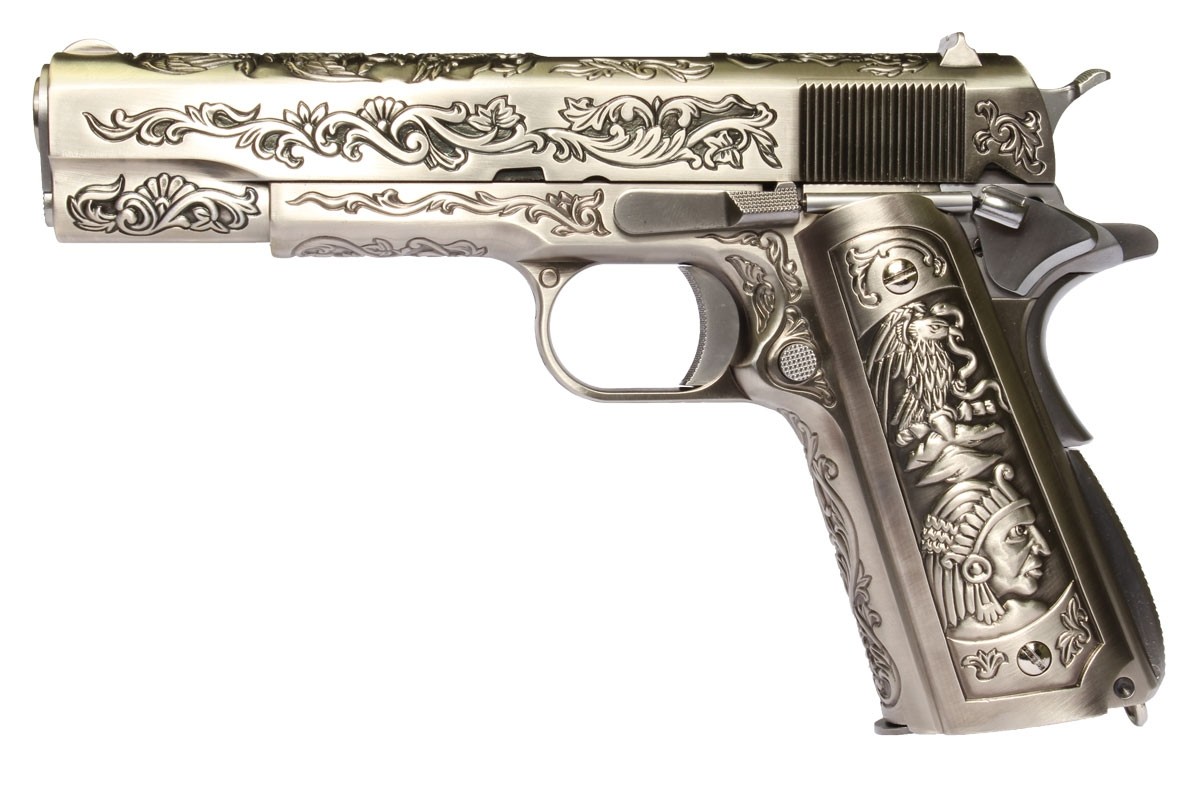 WE-E012 1911 Classic Floral Pattern GBB Pistol