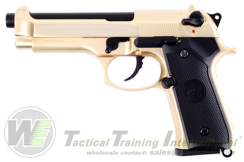 WE-M004-WE M92 Full Metal GBB Pistol GOLD