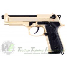 WE-M004-WE M92 Full Metal GBB Pistol GOLD